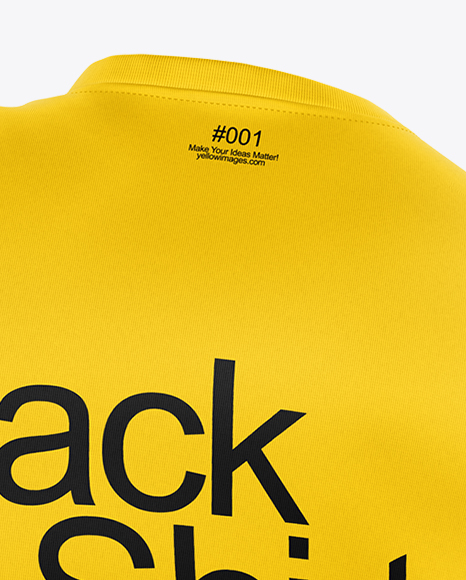 Crew Neck T-Shirt Mockup - Back View