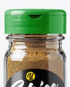 Clear Glass Jar with Ground Cumin Mockup