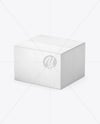 Kraft Box Mockup – Half Side View (High-Angle Shot)