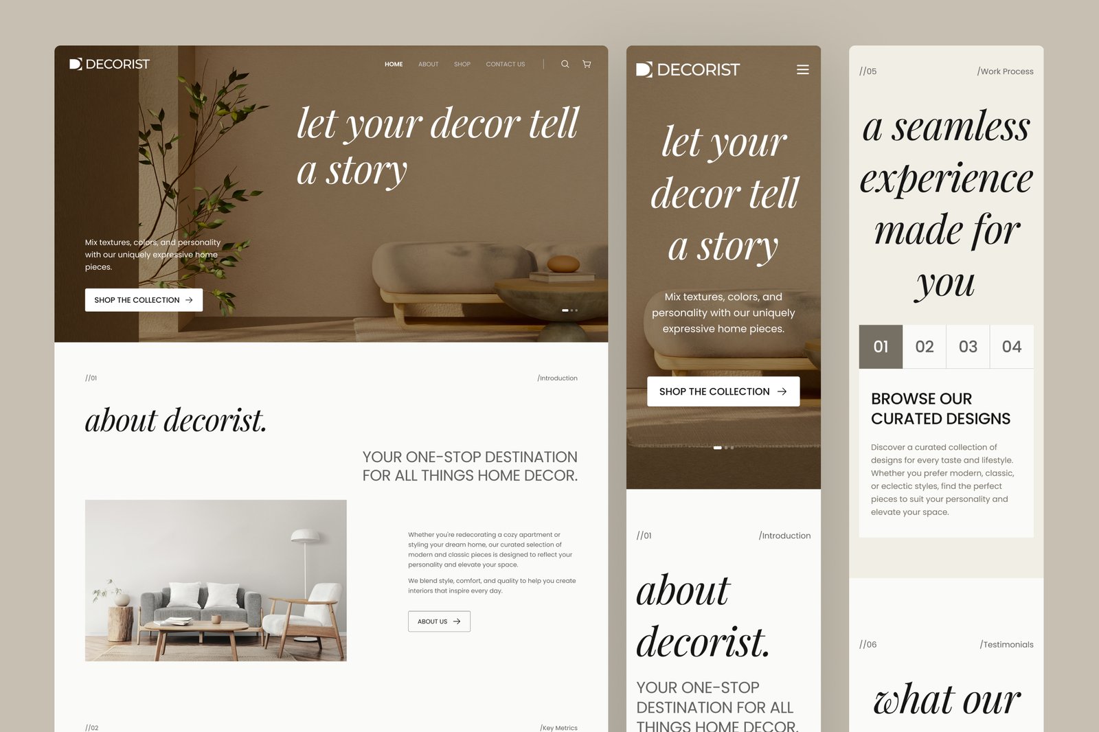 Decorist - Home Decor Website UI Figma Template
