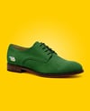 Women's Suede Derby Shoe Mockup