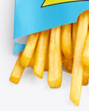 Paper Bag with French Fries Mockup