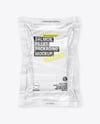 Clear Plastic Flow-Pack with Salmon Fish Fillet Mockup