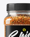Plastic Jar with Steak Seasoning Mockup