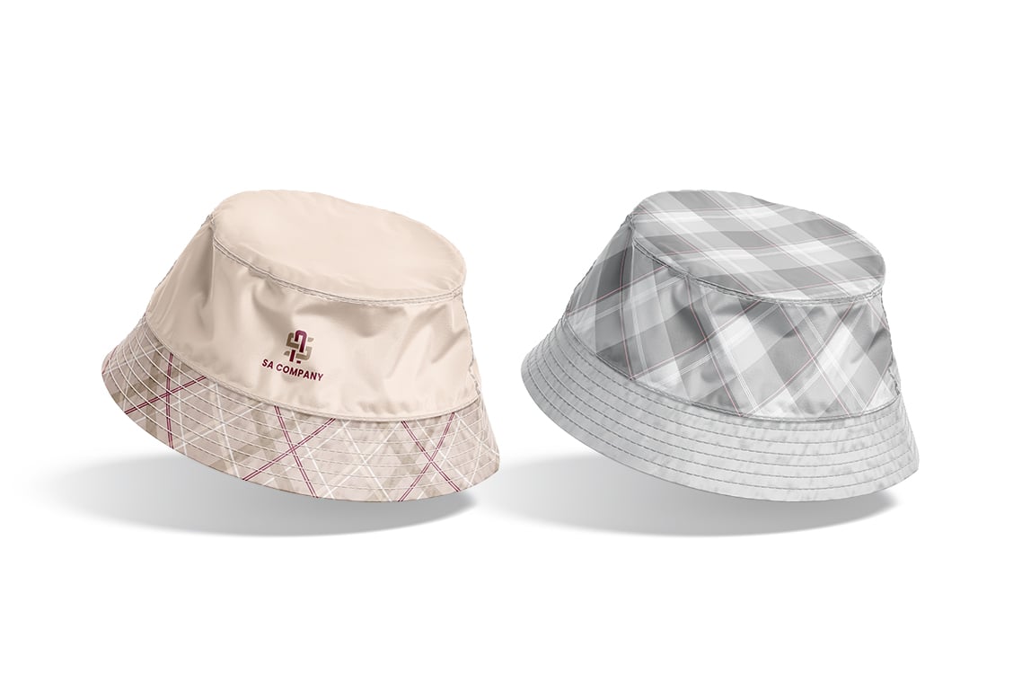 Nylon Bucket Hat Mockups