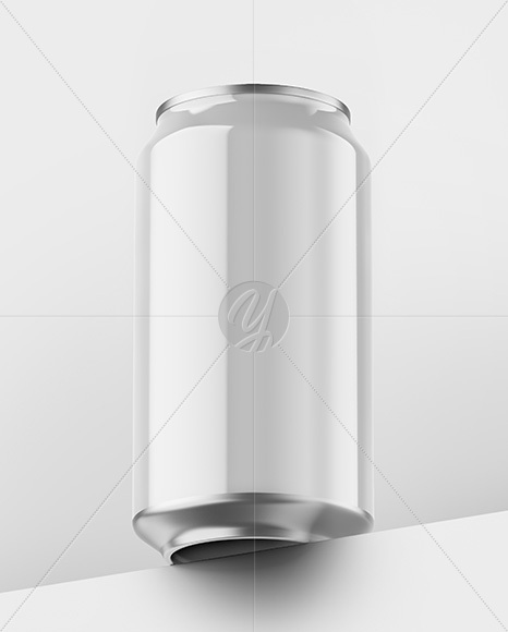 Aluminium Can With Glossy Finish Mockup