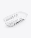 Clear Plastic Container with Matte Plastic Lid Mockup