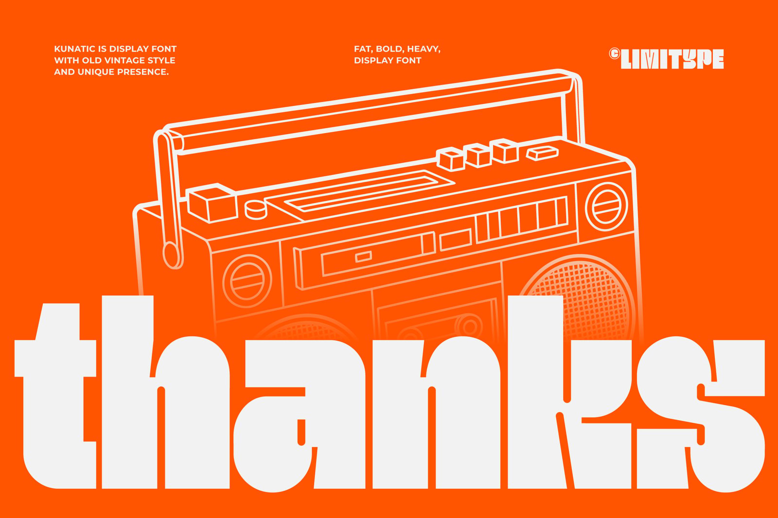 Kunatic - Retro Bold Font