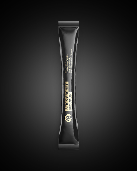 Glossy Stick Sachet Mockup