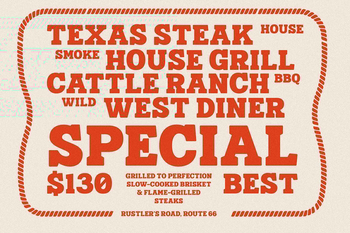 Hiqual – Western Vintage Font