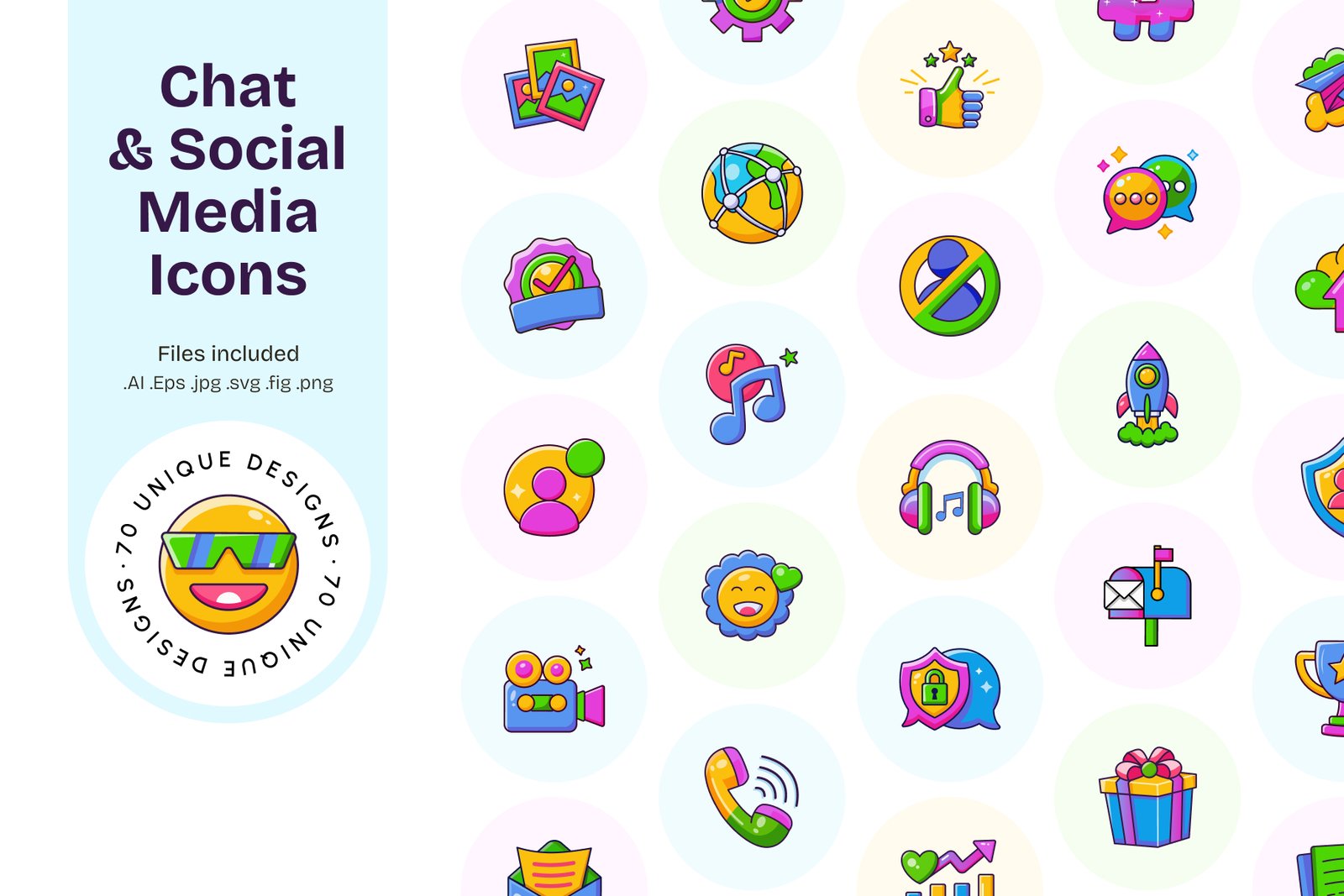 Chat and Social Media Icons