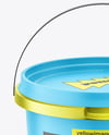 Matte Metallic Bucket Mockup