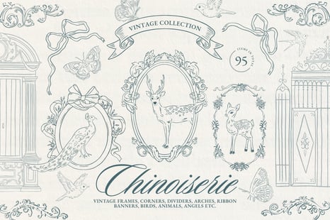 Vintage Chinoiserie Frame Collection