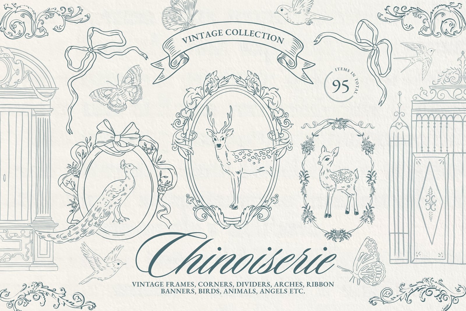 Vintage Chinoiserie Frame Collection