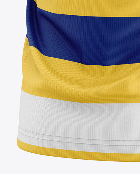 T-Shirt Mockup - Back Half Side View
