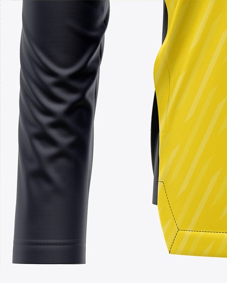 Full-Zip Long Sleeve Jersey Mockup