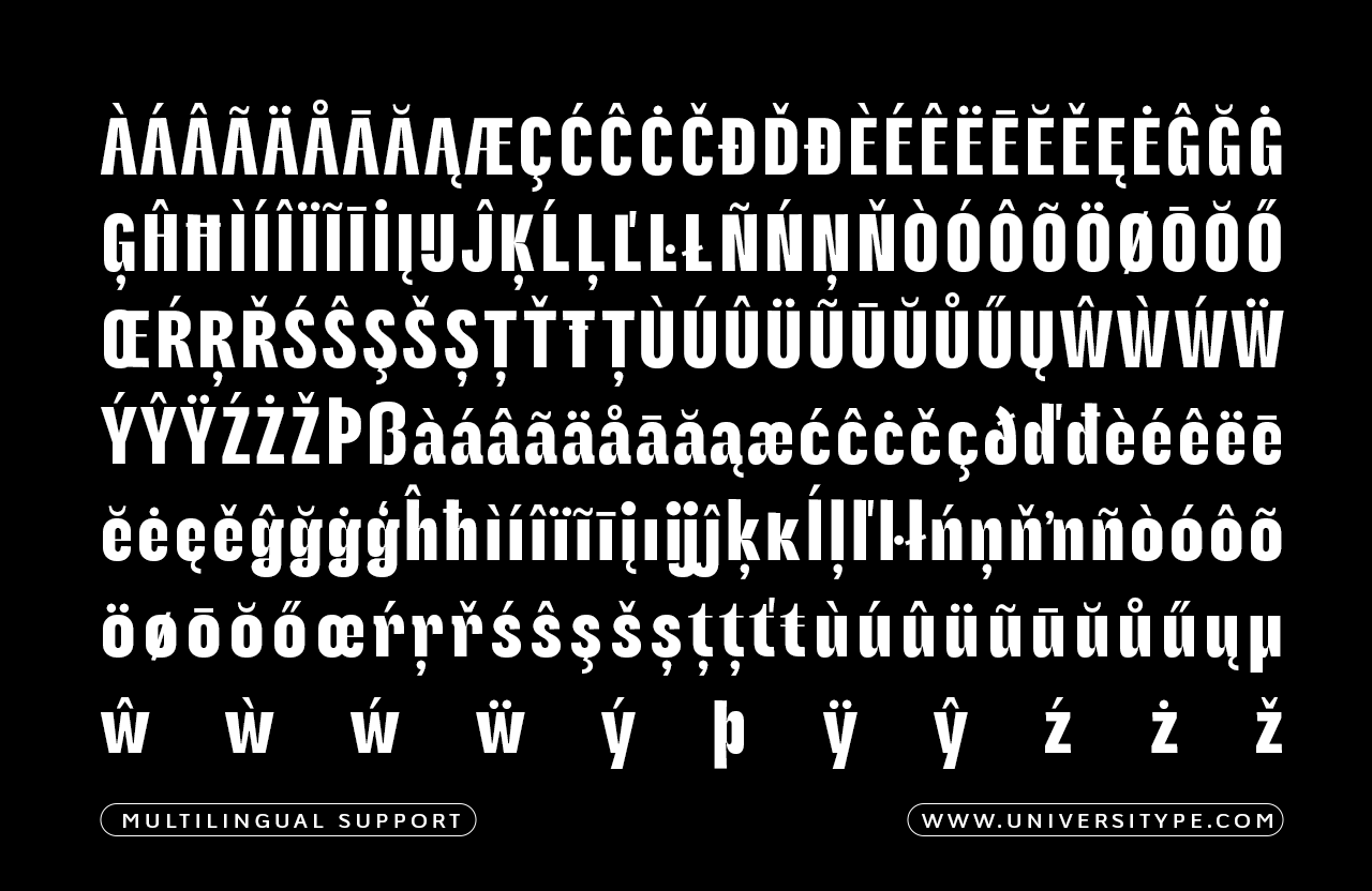 UT Milliffigh - A headline Condensaed Font