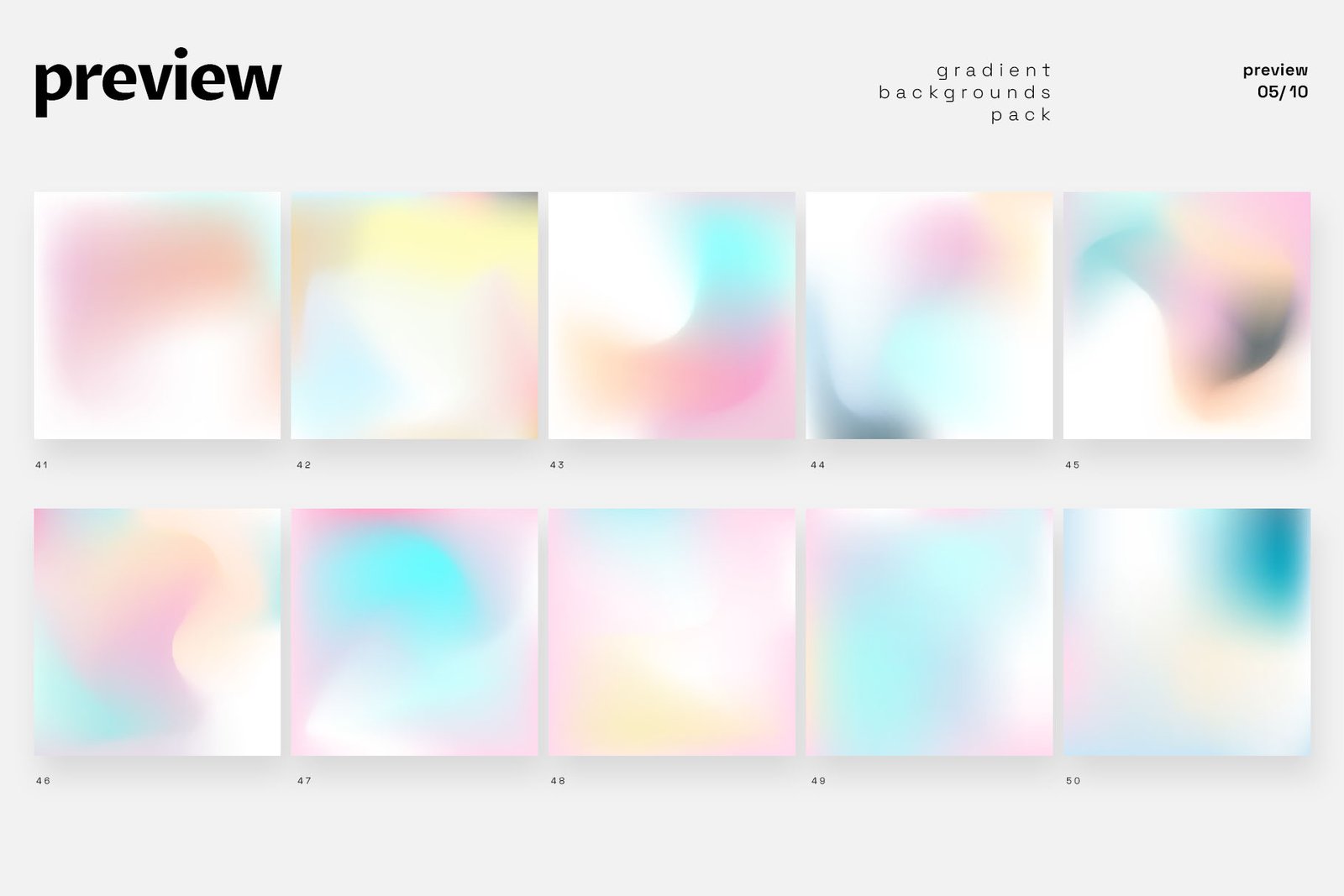 100 Vector Gradients
