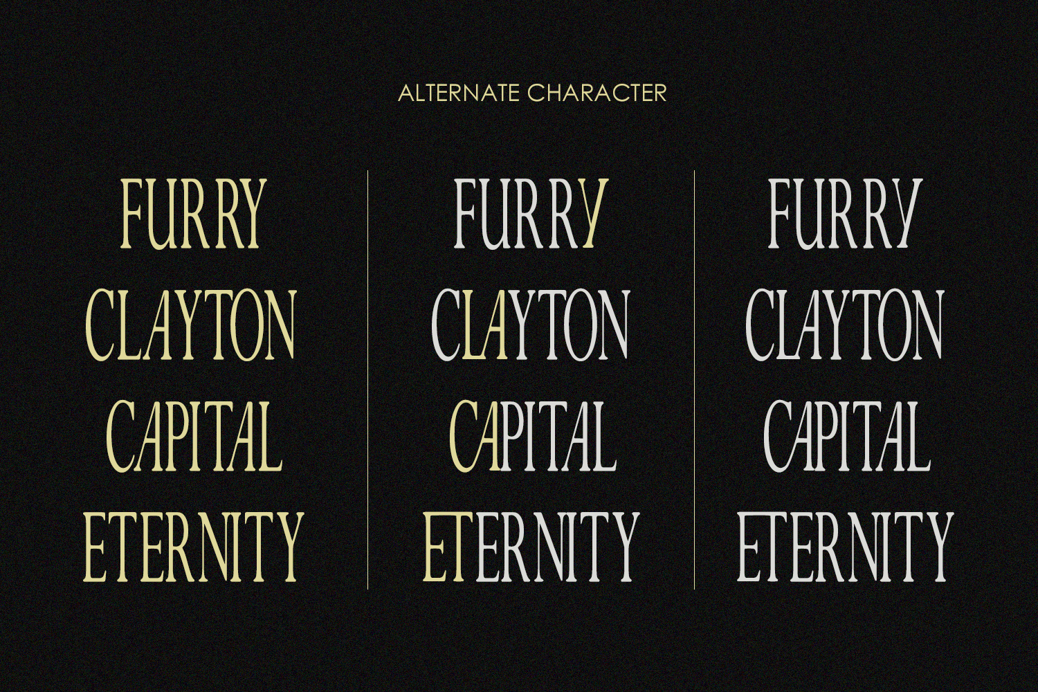 Ceglar – Font Trio Unique Styles