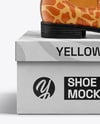 Chelsea Boot with Shoe Box Mockup