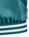 Satin Varsity Zip-Up Jacket Mockup