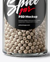 Spice Jar with Whole White Pepper Mockup