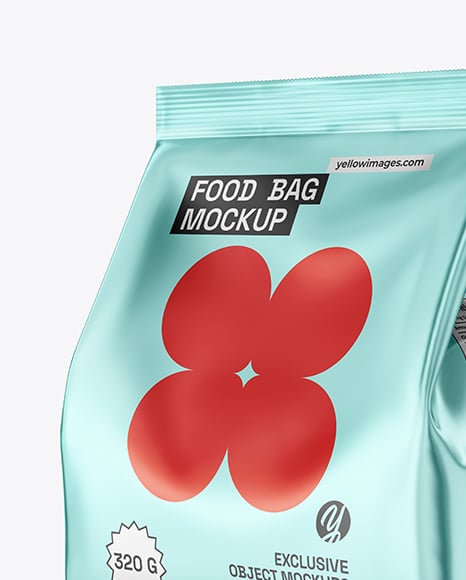 Matte Metallic Package Mockup
