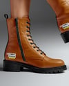 Combat Boots on Women's Legs Mockup