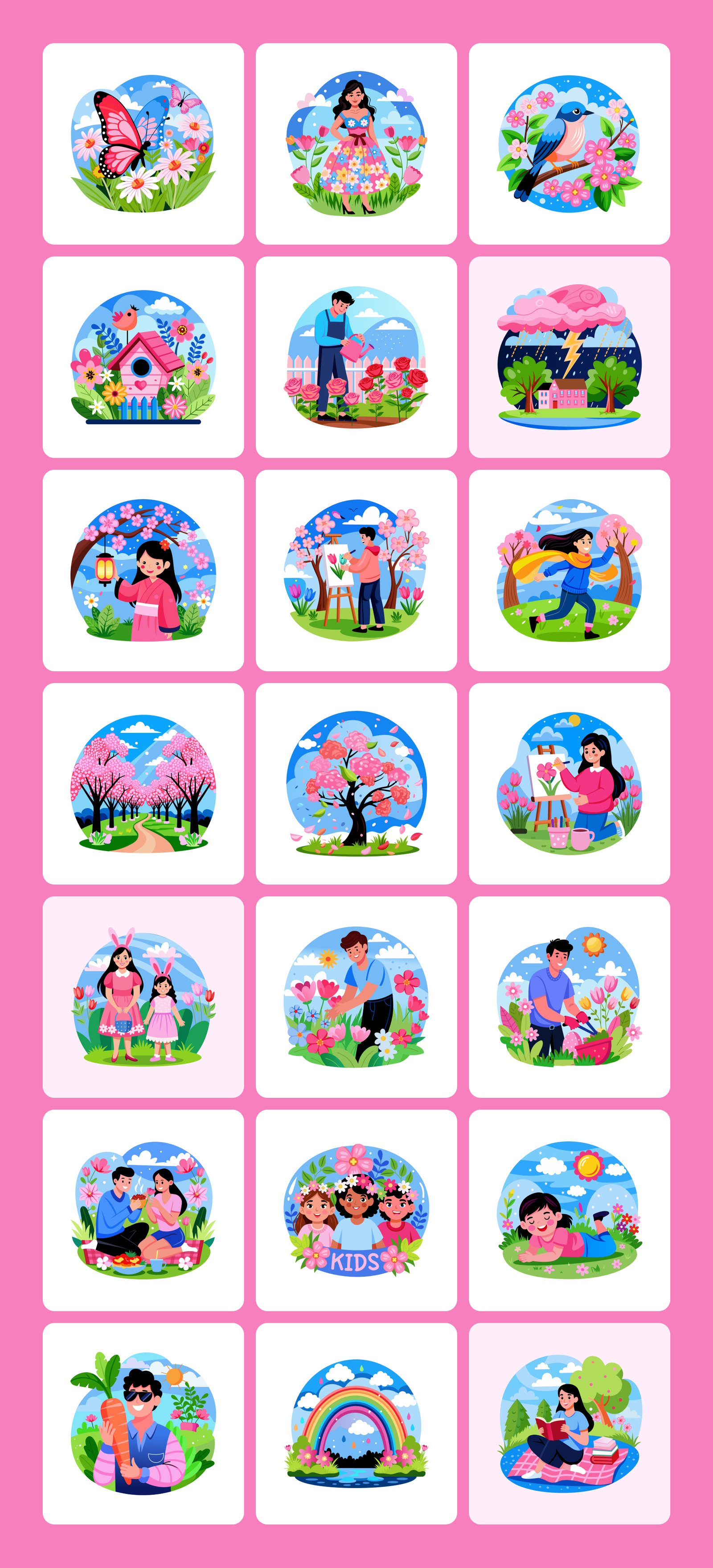 Easter Illustrations Bundle