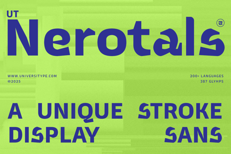 UT Nerotals – A Typeface Inspired by Contemporary Sculpture - Creative Store