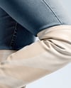 Pair of Over-The-Knee Boots on Women's Legs with Jeans Mockup