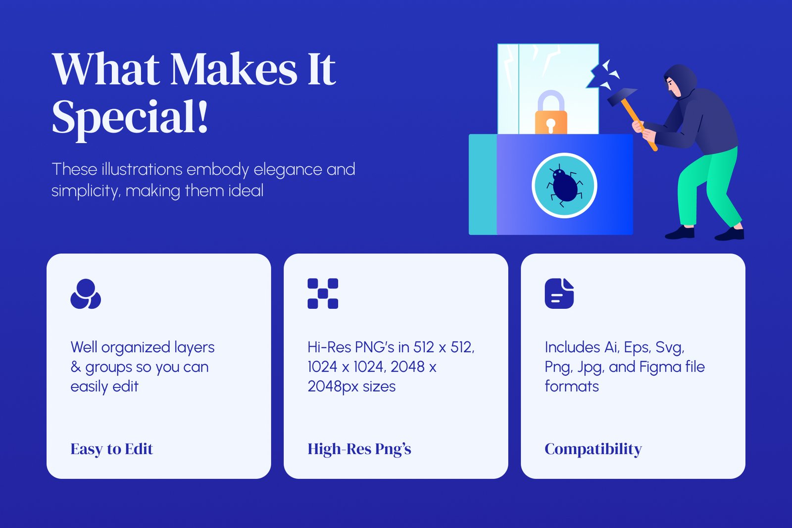 Cyber Security Illustration Set