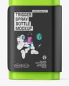 Matte Trigger Spray Bottle Mockup – Half Side View