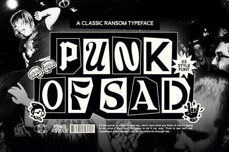 Punk Of Sad Font
