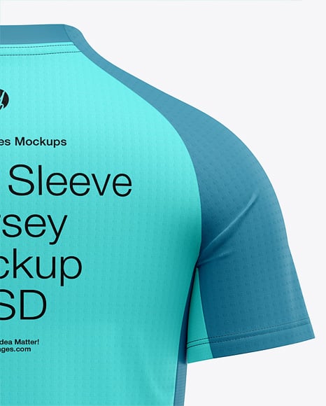 Raglan Short Sleeve Jersey Mockup