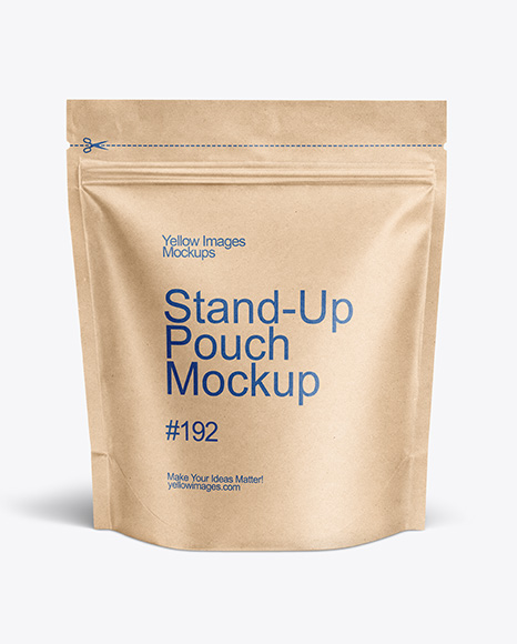Kraft Stand-up Pouch Mockup