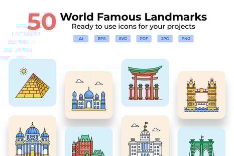 World Famous Landmarks - Graphics