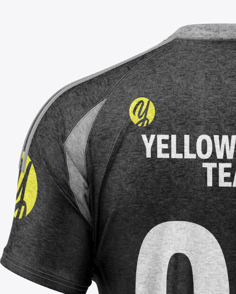 Heather T-Shirt Mockup - Back View