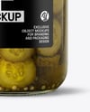 Jar with Bread & Butter Pickles Mockup