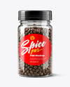 Spice Jar with Whole Black Pepper Mockup