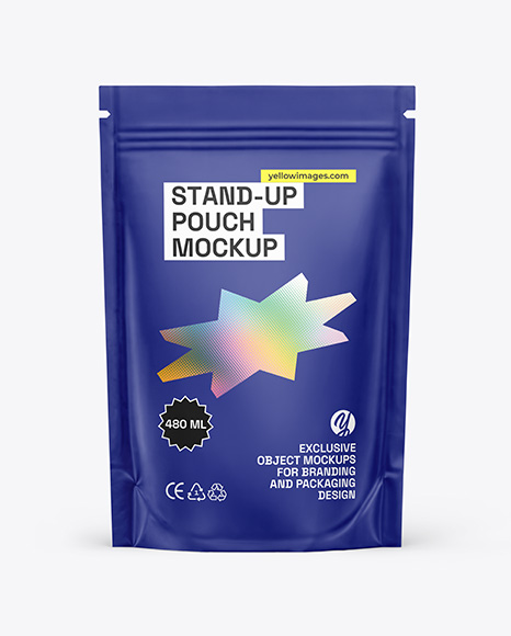 Matte Stand-up Pouch Mockup