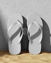Flip-Flops Next to The Wall Mockup