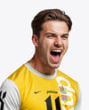 Man Wearing Full Soccer Kit Mockup