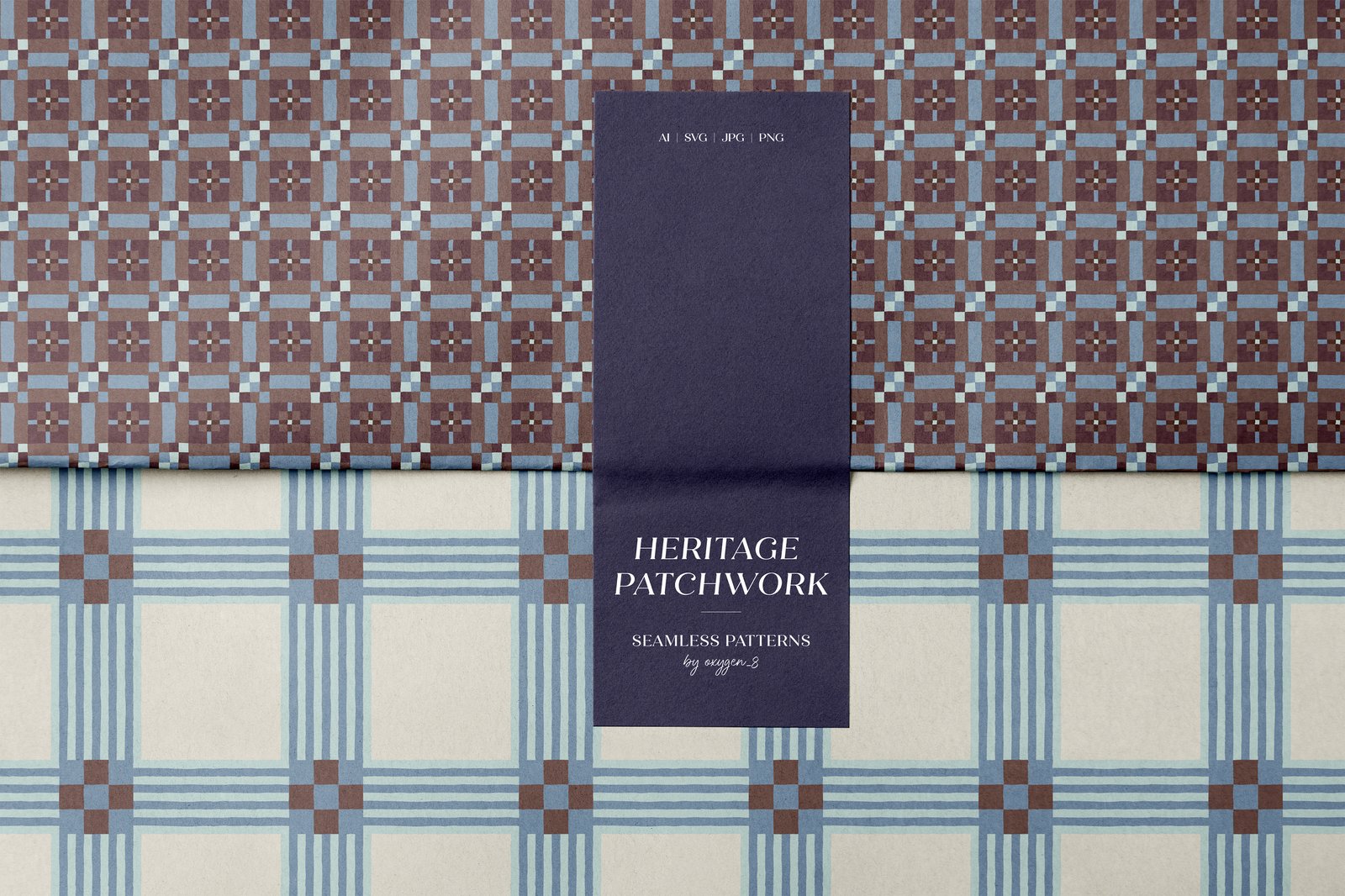 Heritage Patchwork. Seamless Patterns