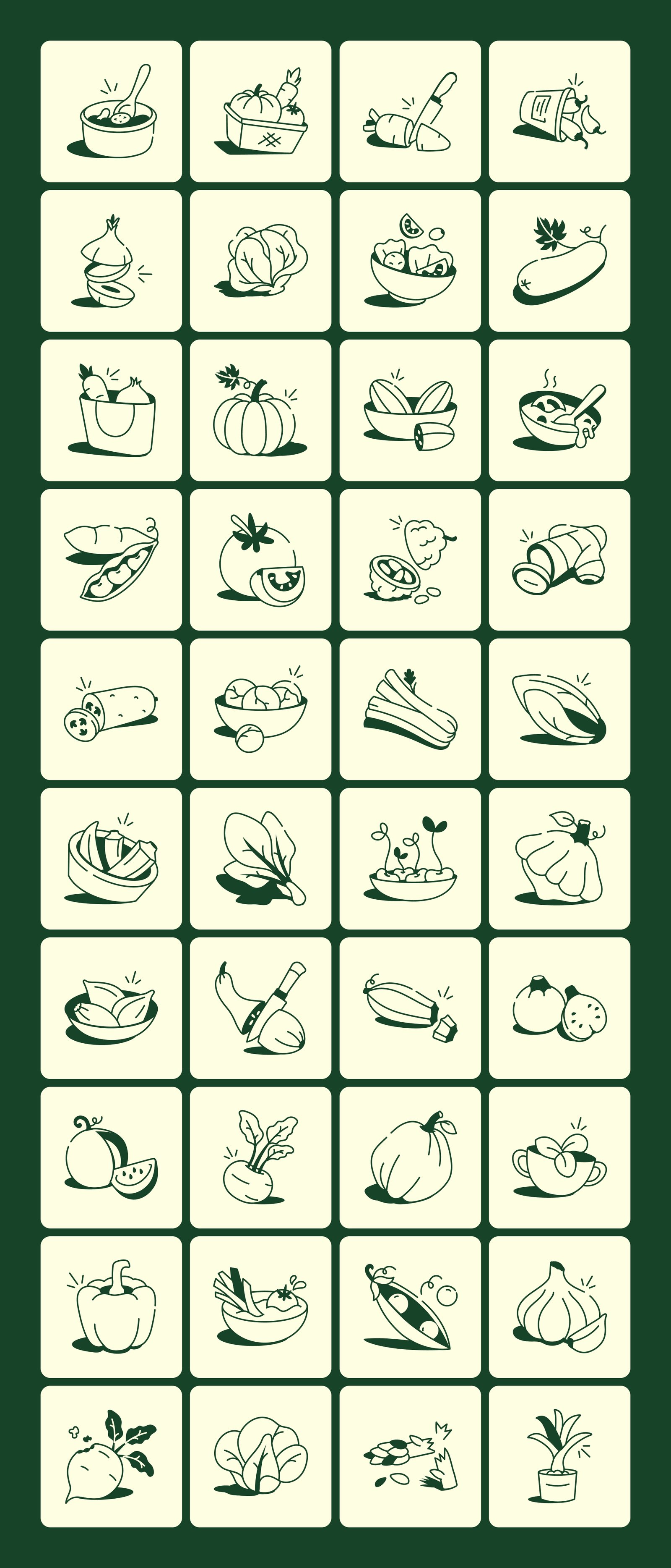 Vegetables Drawing Illustration