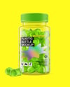 Plastic Bottle with Gummies Mockup