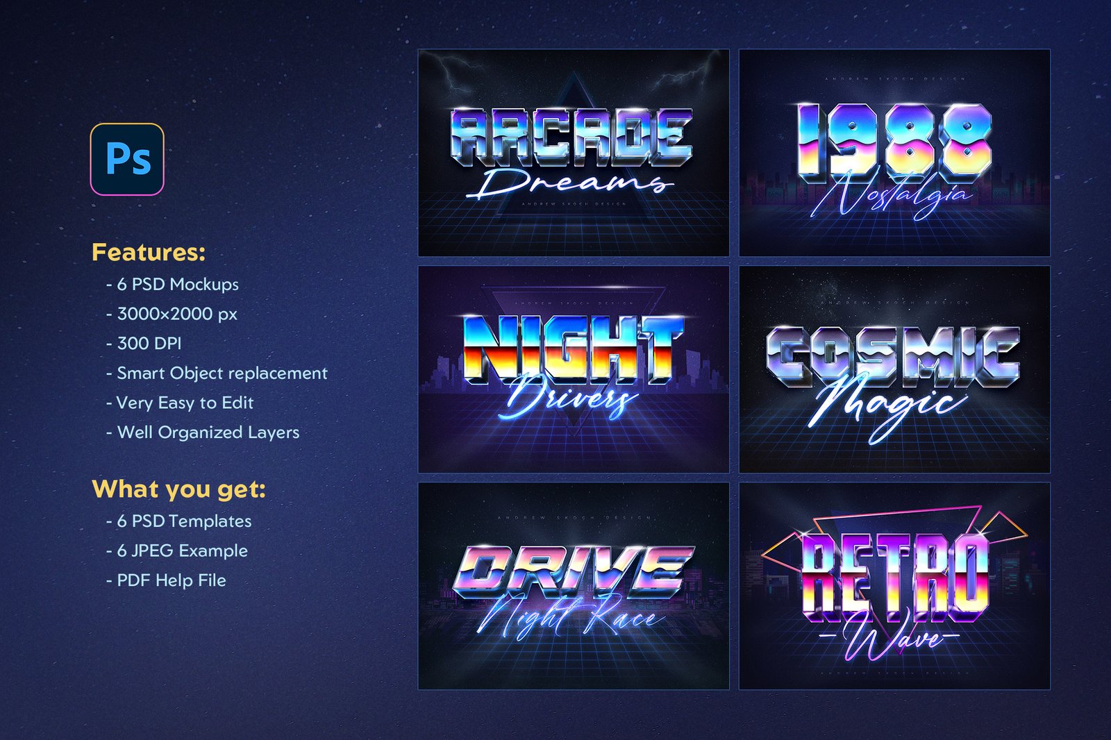 80s Text Effects