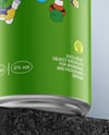 8.5oz Aluminium Can with Matte Finish on the Block Mockup