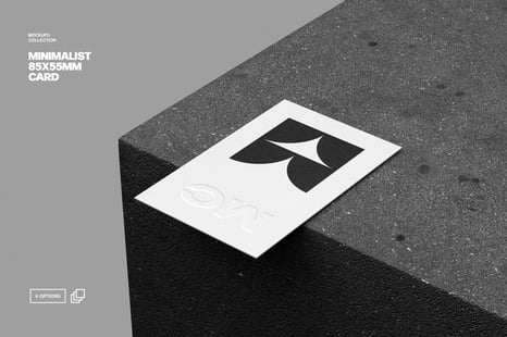 85x55mm Business Card Mockup - Stationery Mockups