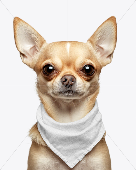 Chihuahua Wearing a Bandana Mockup